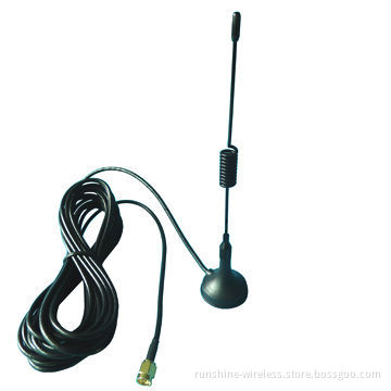 900/1,800MHz Dual-band GSM Magnetic Base Spring High-gain Vertical Polarization Car Whip Antenna